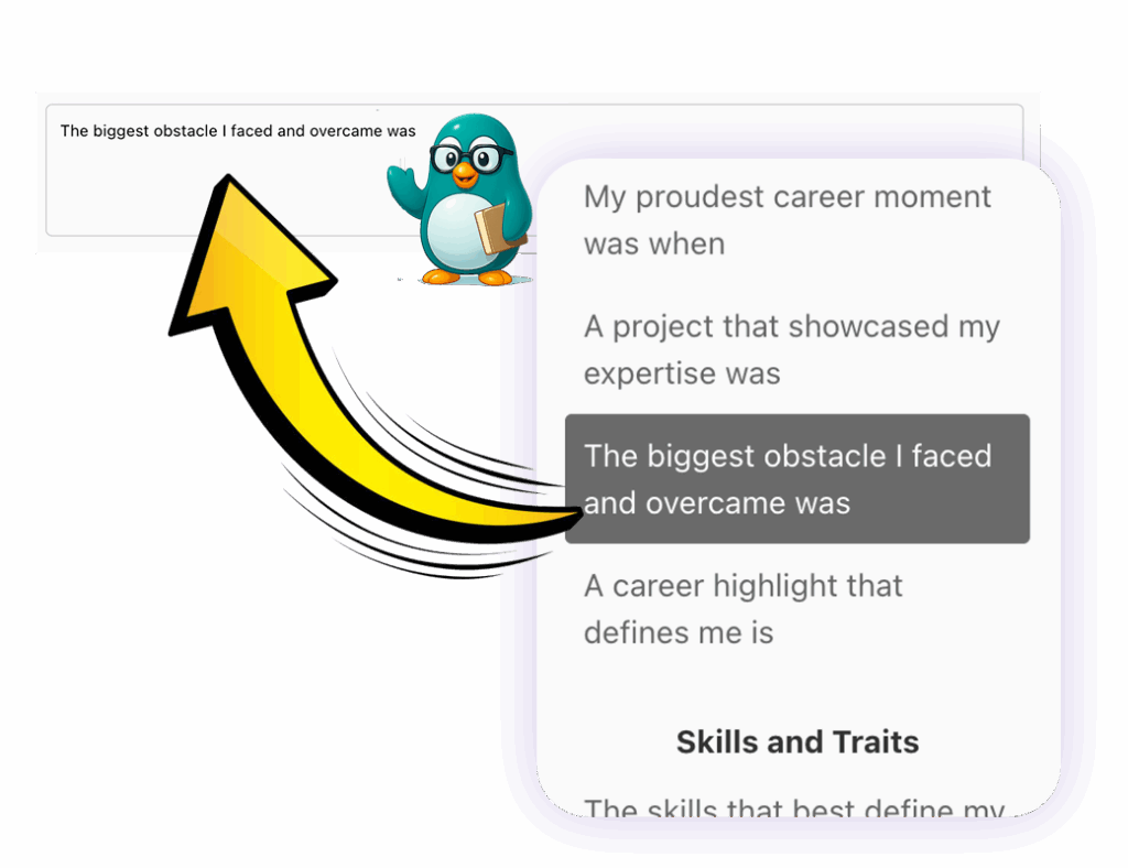 Guided prompts help tell your story