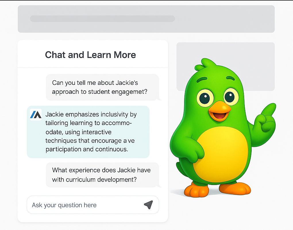 Enable recruiter chat on your portfolio